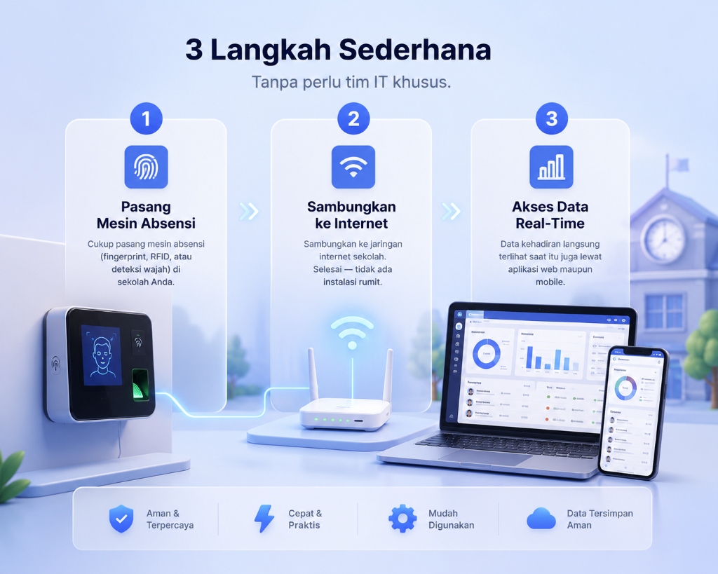 Instalasi Mudah Absensi SchoolMantic
