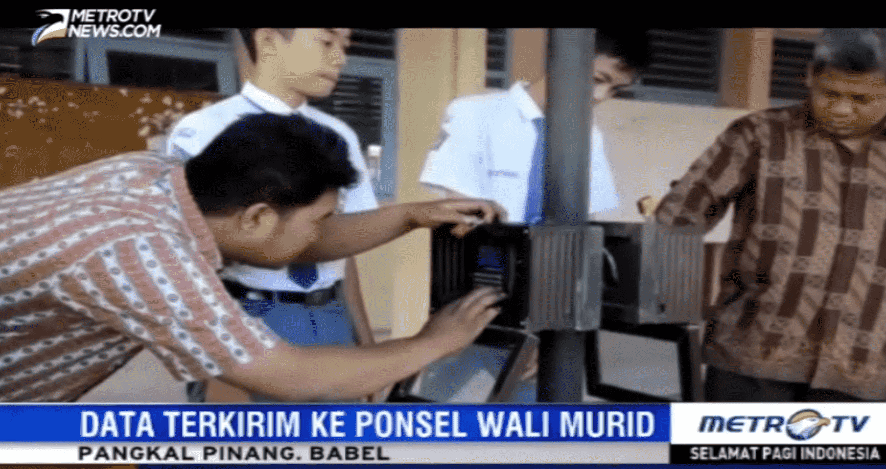 Liputan MetroTV — Data Presensi Terkirim ke Ponsel Wali Murid