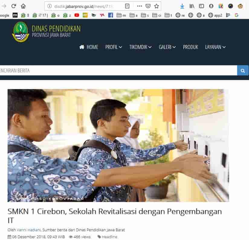 Liputan Dinas Pendidikan Jawa Barat — SMKN 1 Cirebon