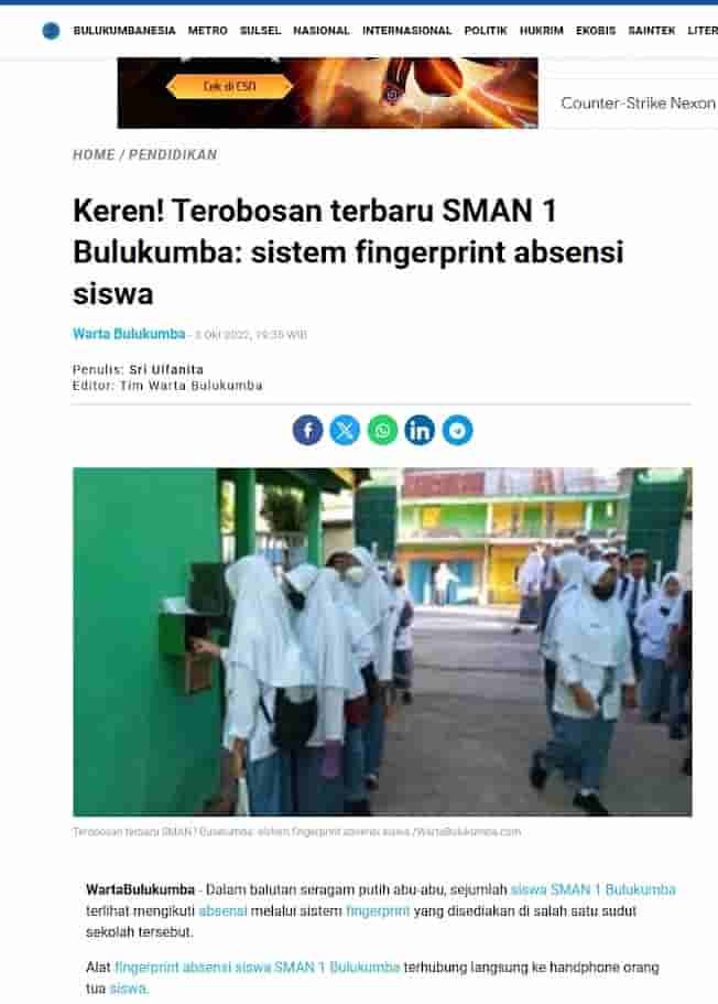 Liputan Warta Bulukumba — SMAN 1 Bulukumba